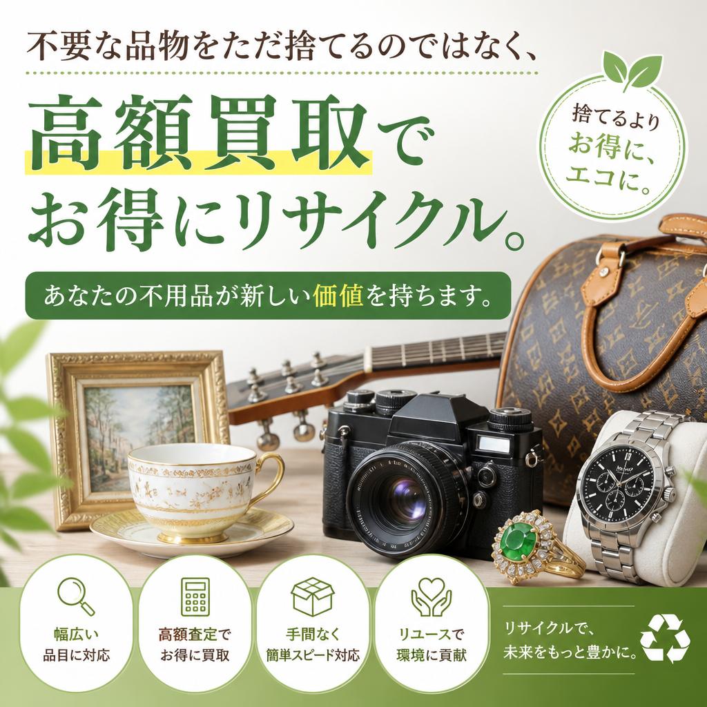 2. 高額買取でお得に処分